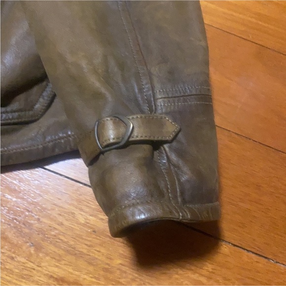 Vintage Roughneck Polo Ralph Lauren Aviator Distressed Leather Jacket XXL - Picture 7 of 12